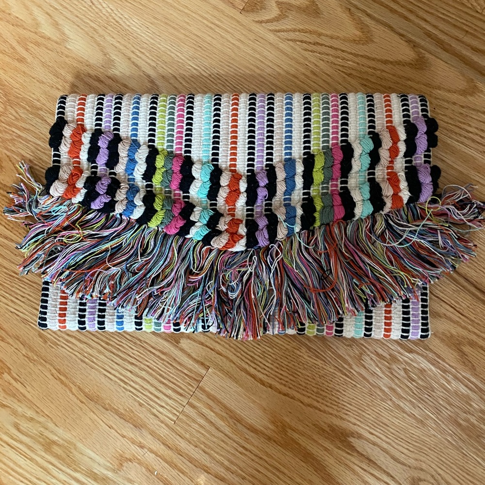 Stella & Dot clutch with fringe